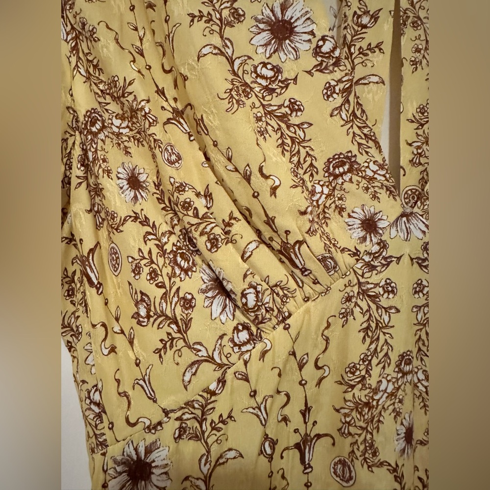 NWT- Sandro Esther Floral Print Maxi Dress - Picture 8 of 17
